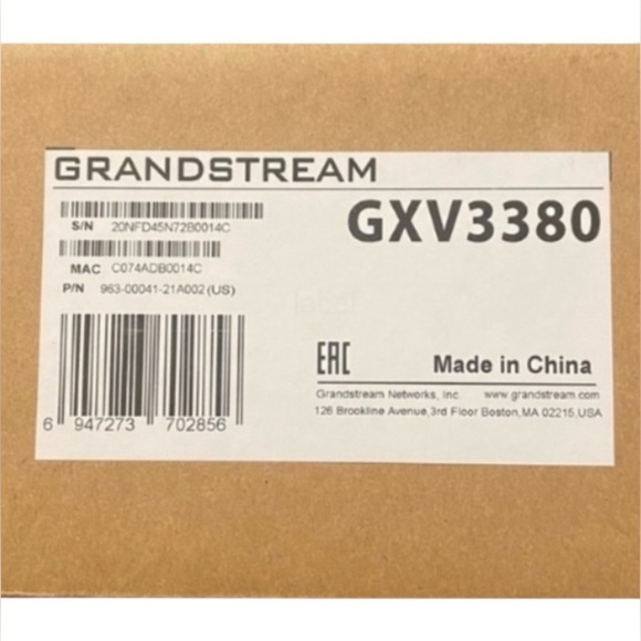 NIB Grandstream GXV3380 VOIP Video Phone for Android with 16 Lines/SIP Accounts - Picture 13 of 13